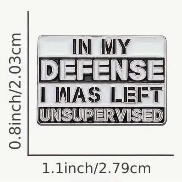 In My Defensive - Novelty Pin - Picture 2 of 2